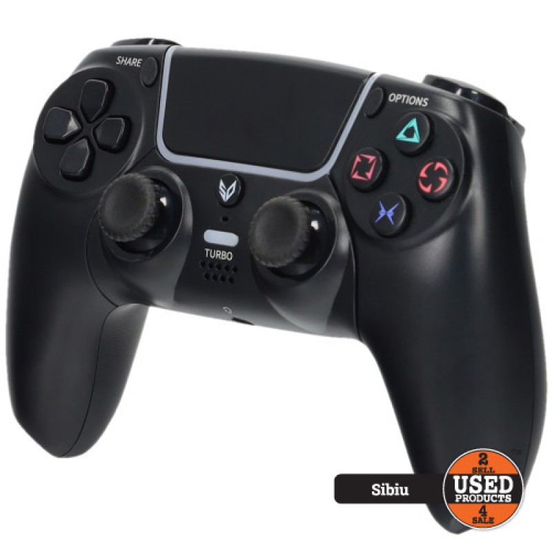 Controller Wireless Compatibil PS4 SteelShock 4 v2 Dasan Black